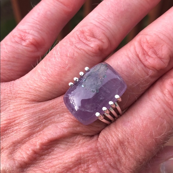 COPY - BOUTIQUE SUPER 23 AMETHYST 925 SILVER RING, SZ 7.5 - Picture 12 of 12